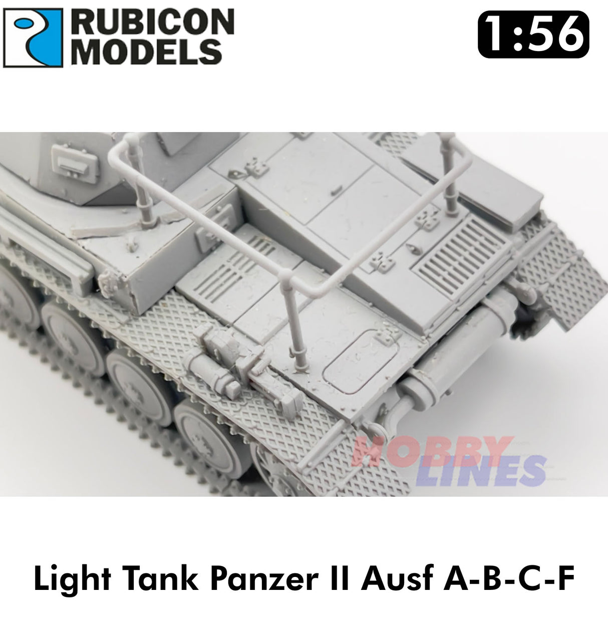 Rubicon Models Light Tank Panzer II Ausf A-B-C-F German WWII kit 1:56 280112