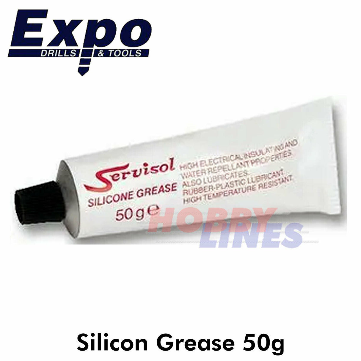 Silicon Grease 50ml Tube Lubricates Insulates Waterproofs Expo Tools 40020