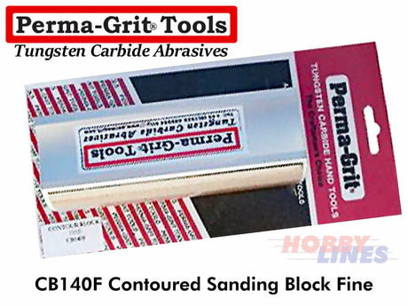 Perma-Grit CB140F CONTOUR SANDING BLOCK Fine 140mm Tungsten Carbide Permagrit