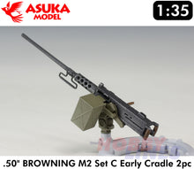 Load image into Gallery viewer, U.S. .50&quot; BROWNING M2 MACHINE GUN Set C Early Cradle 2pcs 1:35 kit Asuka 35L24
