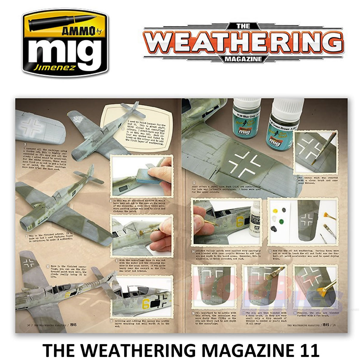 The Weathering Magazine Issue 11 1945 guide AMMO By Mig Jimenez MIG4510