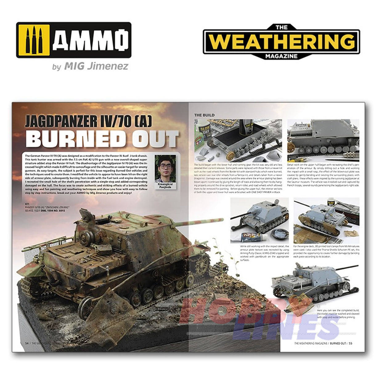 The Weathering Magazine Issue 33 BURNED OUT Paperback Book Ammo by Mig MIG4532