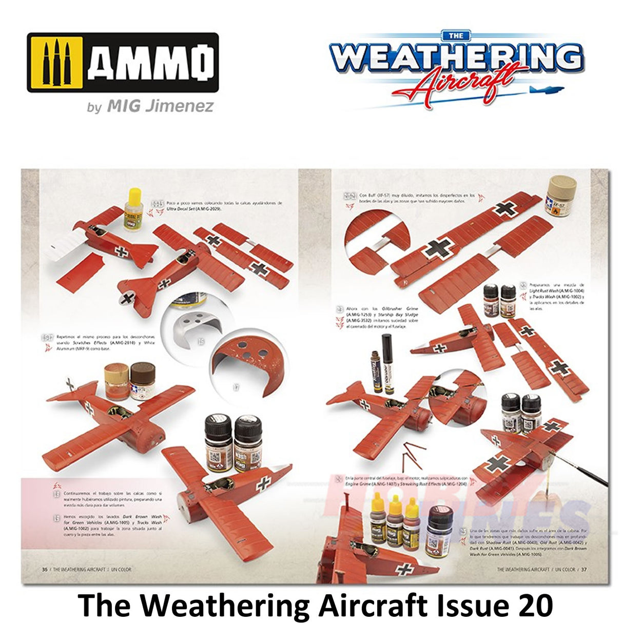 The Weathering Aircraft Issue 20 - ONE COLOUR Paperback Book Ammo Mig MIG5220
