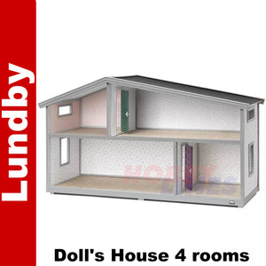 LUNDBY LIFE DOLL'S HOUSE 4 rooms Dolls House 1:18th scale LUNDBY Sweden