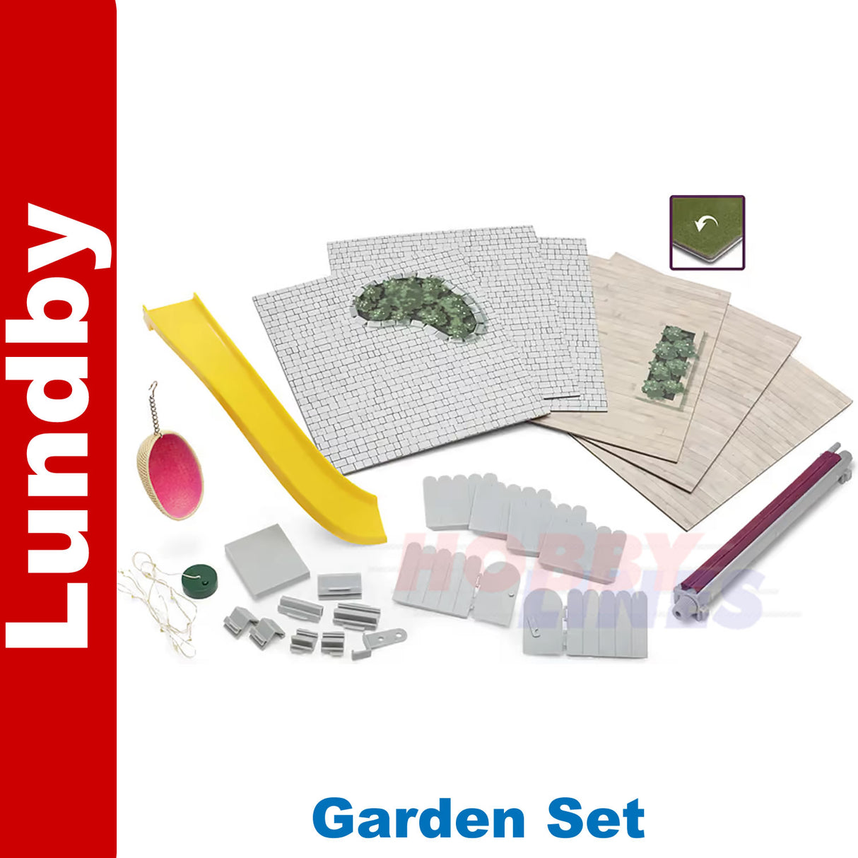 LUNDBY GARDEN SET Doll's House 1:18th scale LUNDBY Sweden 60-1026-00