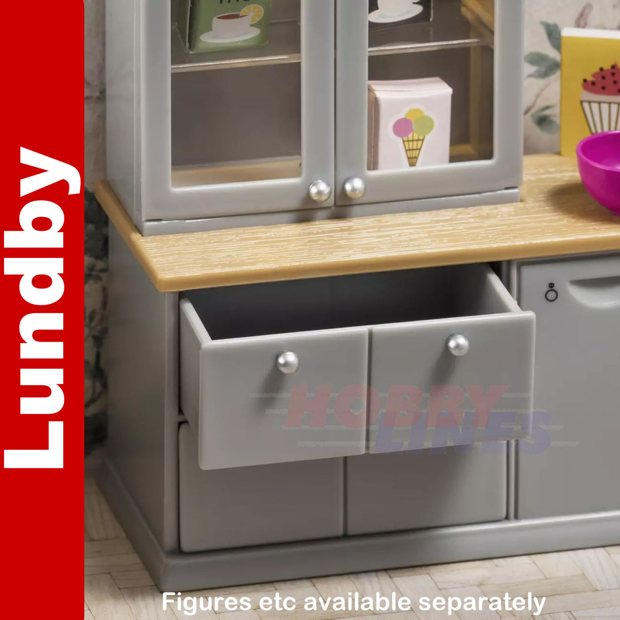 KITCHEN SINK UNIT & DISHWASHER set Doll's House 1:18th scale LUNDBY Sweden