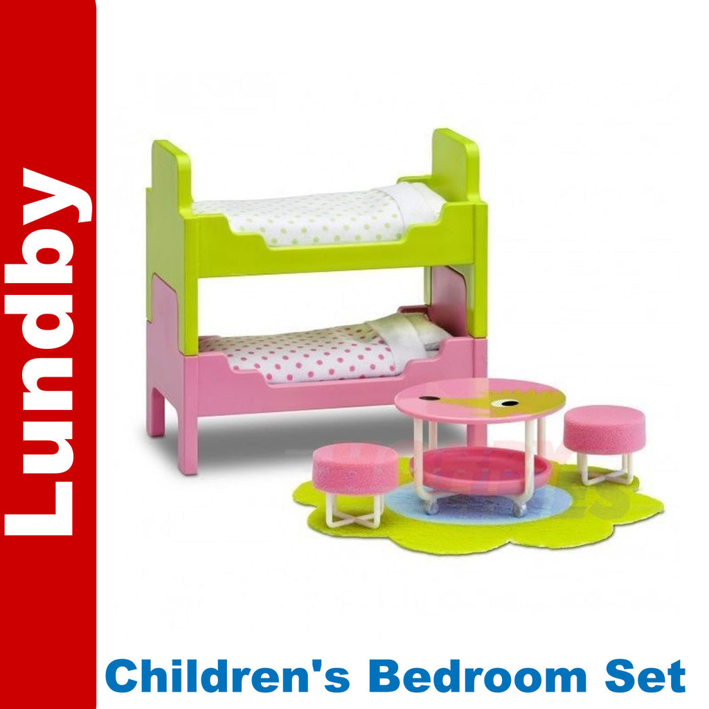 LUNDBY CHILDREN'S ROOM SET  Doll's House 1:18th scale LUNDBY Sweden 60-2097-00