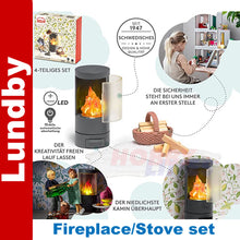Load image into Gallery viewer, LUNDBY FIREPLACE SET Doll&#39;s House 1:18th scale LUNDBY Sweden 60-3058-00
