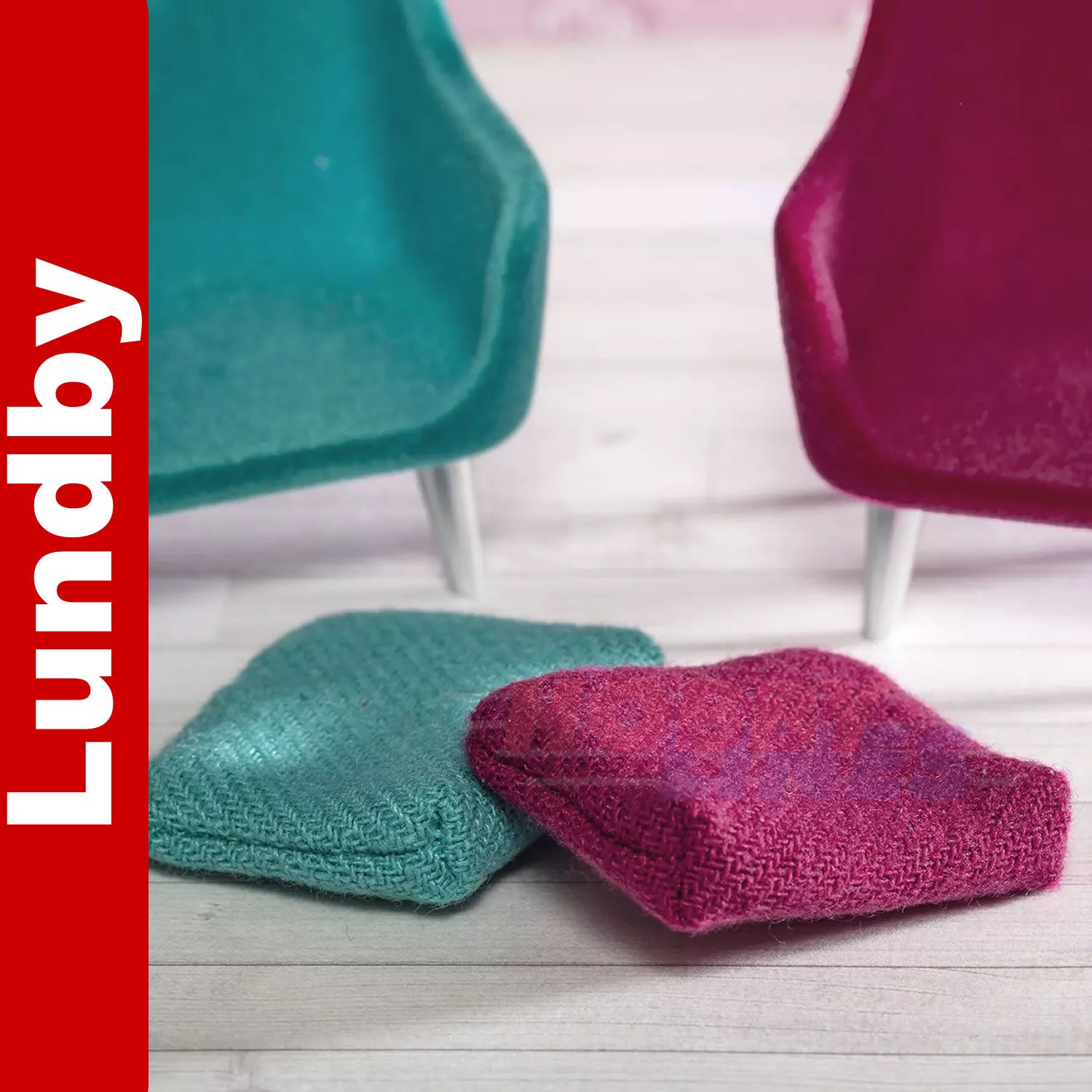 ARMCHAIR SET Doll's House 1:18th scale LUNDBY Sweden