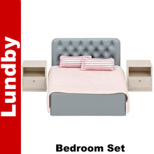 Load image into Gallery viewer, Basic BEDROOM SET Doll&#39;s House 1:18th scale LUNDBY Sweden 60-3064-00
