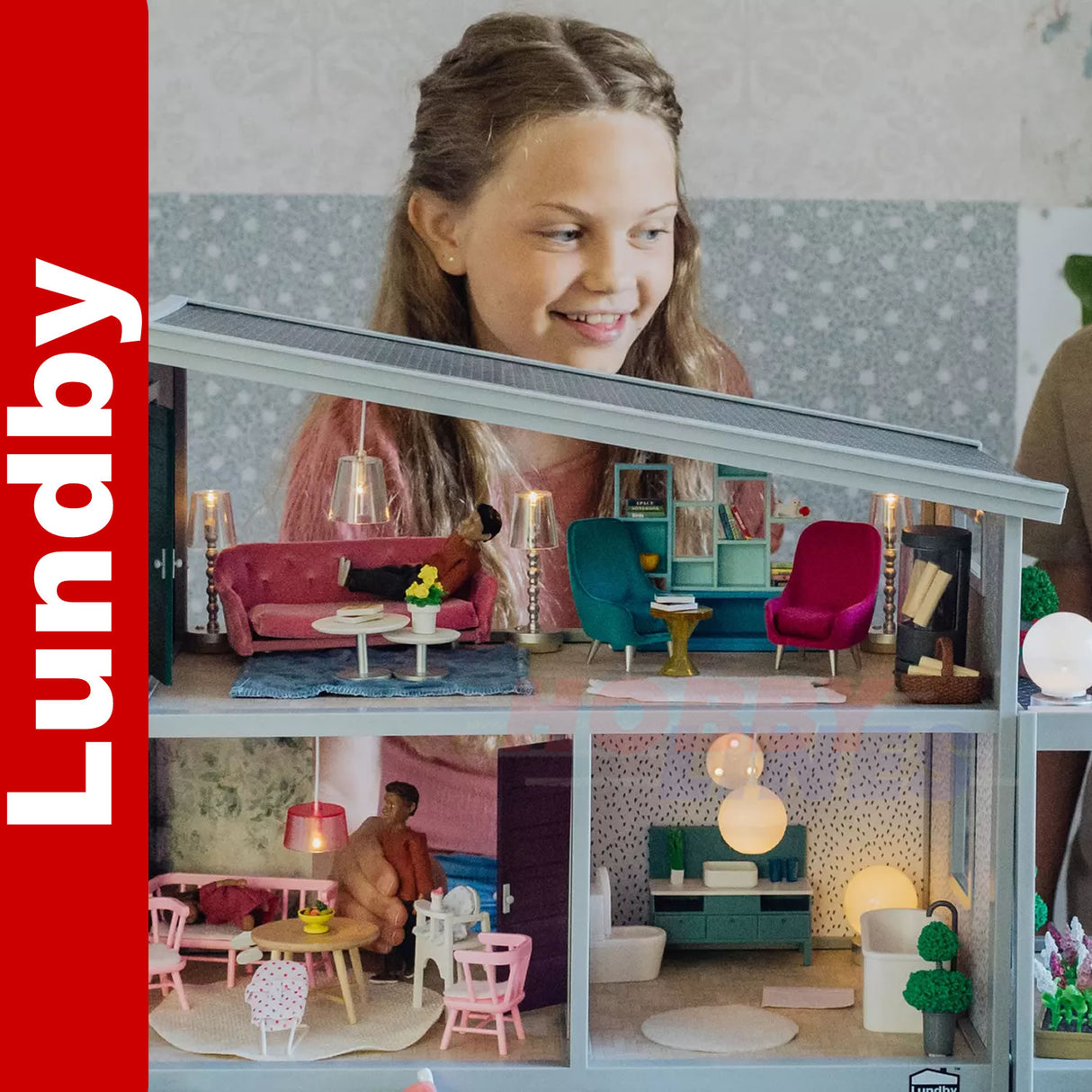 Basic BATHROOM SET Doll's House 1:18th scale LUNDBY Sweden 60-3068-00