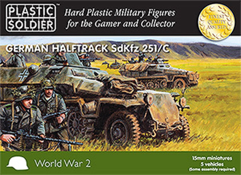 Plastic Soldier Company WW2V15003 15mm German SDKFZ 251 Ausf C Half Track WW2