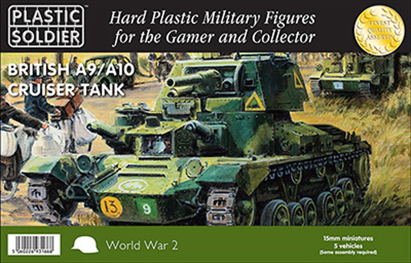 Plastic Soldier Company 15mm British A9 / A10 CRUISER TANK WW2 PSC WW2V15029
