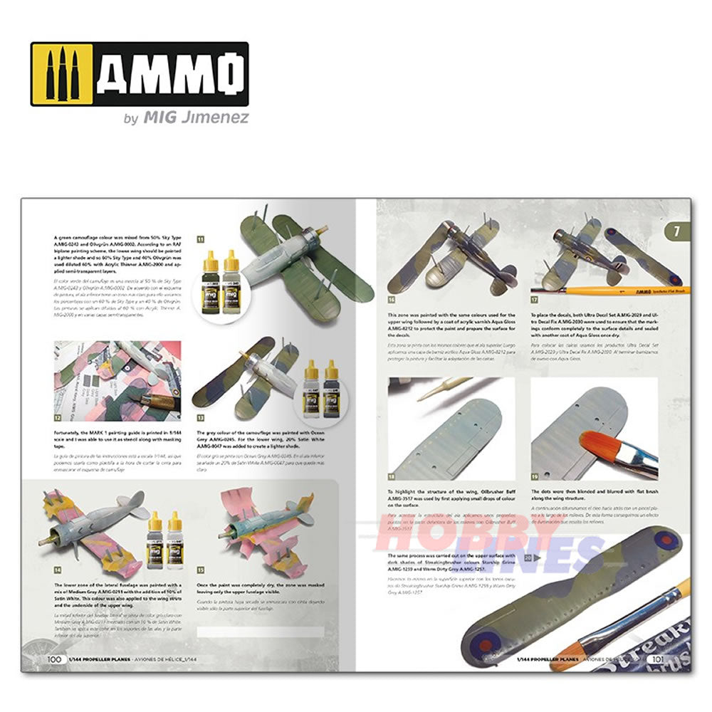 Propeller Planes 1:144 Vol. 1 Book Visual Modellers Guide Ammo by Mig MIG6144