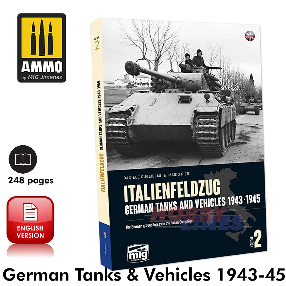 ITALIENFELDZUG German Tanks & Vehicles 1943-1945 Vol. 2 Book Ammo by Mig MIG6263