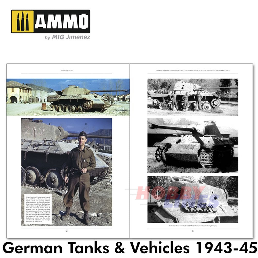 ITALIENFELDZUG German Tanks & Vehicles 1943-1945 Vol. 2 Book Ammo by Mig MIG6263