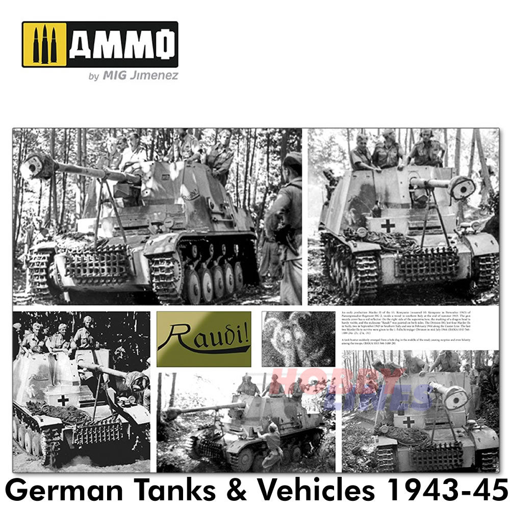 ITALIENFELDZUG German Tanks & Vehicles 1943-1945 Vol. 2 Book Ammo by Mig MIG6263