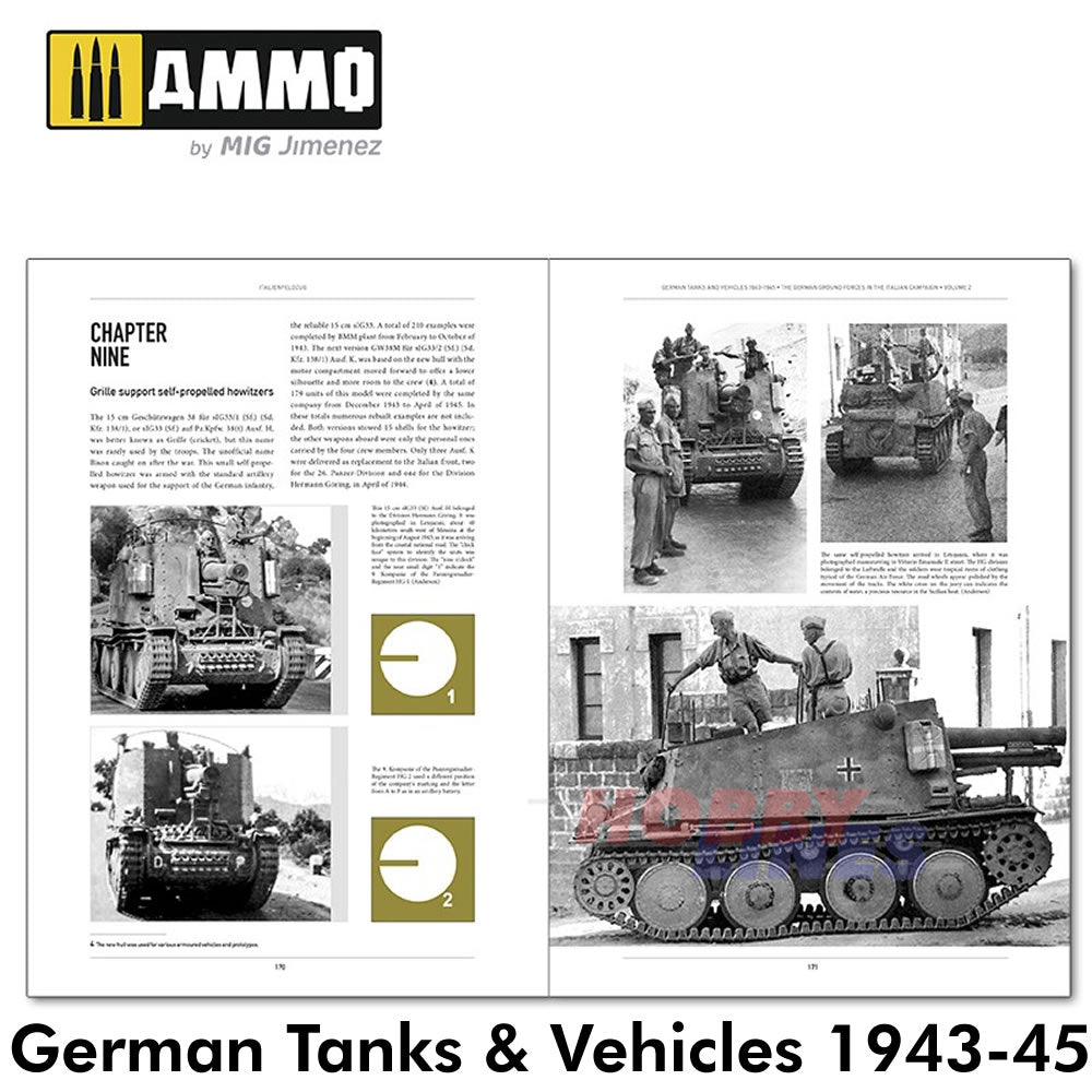 ITALIENFELDZUG German Tanks & Vehicles 1943-1945 Vol. 2 Book Ammo by Mig MIG6263