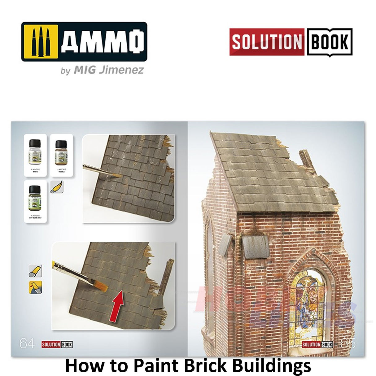 How to Paint Brick Buildings Colors & Weathering Solution Book Ammo Mig MIG6510