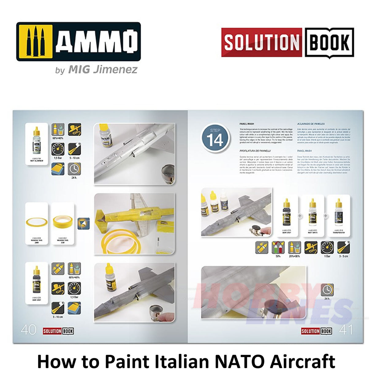 HOW TO PAINT Itaian NATO Aircraft SOLUTION BOOK Ammo by Mig MIG6525