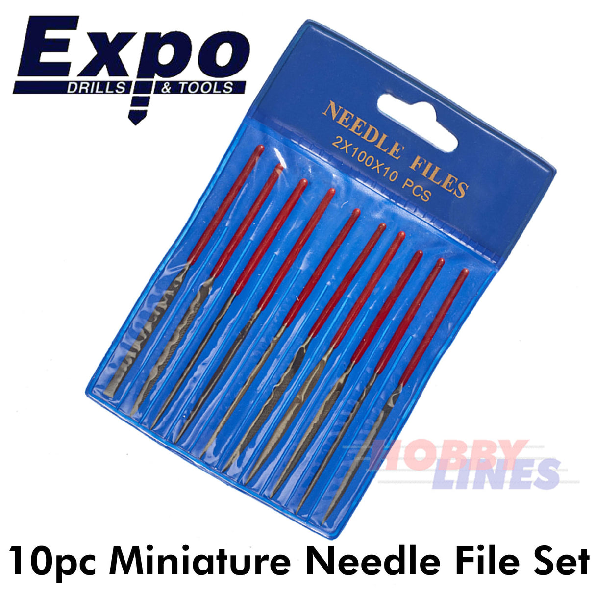 Steel File Set 10pc Mini in Wallet Expo Tools 72536