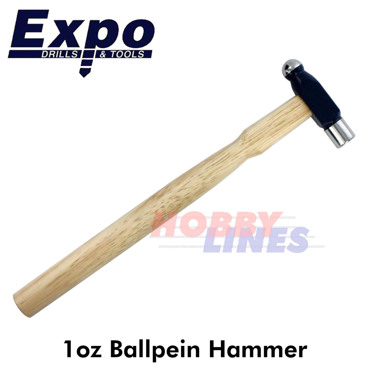 Ballpein Hammer 1oz 28g - 195mm long Ball Pein Toffee Jeweler Expo Tools 73010