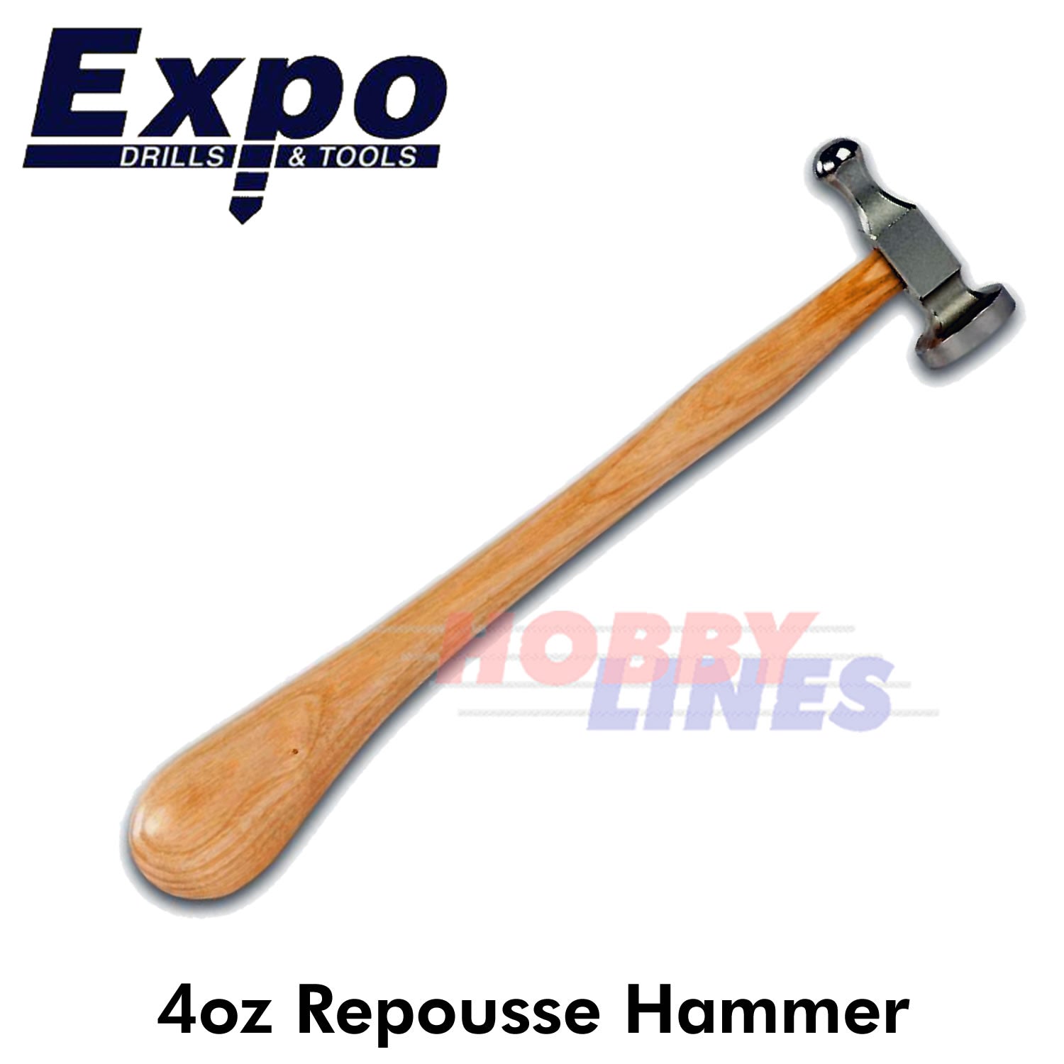4oz Repousse Hammer 250mm Light Metal working Finishing Shaping Expo Tools 73019