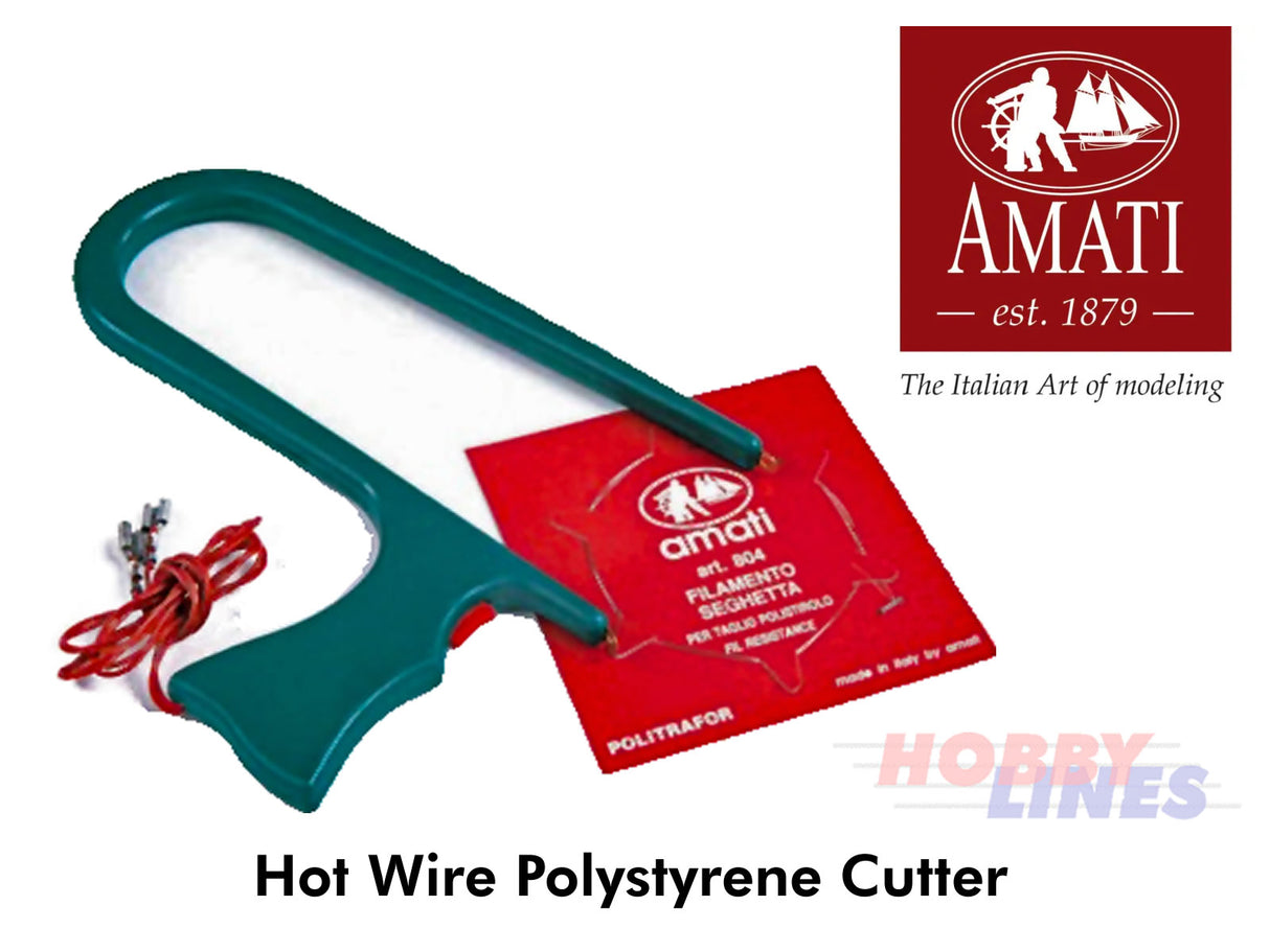 Hot Wire CUTTER POLYSTYRENE FOAM tool / replacemnt wire / battery AMATI 801