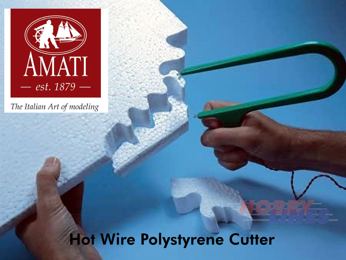 Hot Wire CUTTER POLYSTYRENE FOAM tool / replacemnt wire / battery AMATI 801