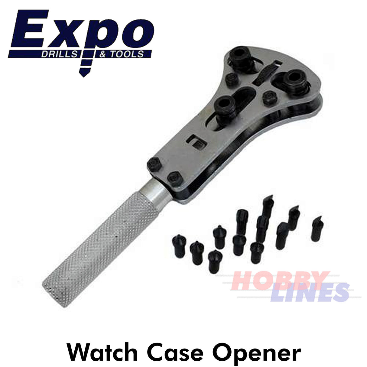 Watch Case Opener & Bits Adjustable Back Remover Wrench Cover Expo Tools 74385