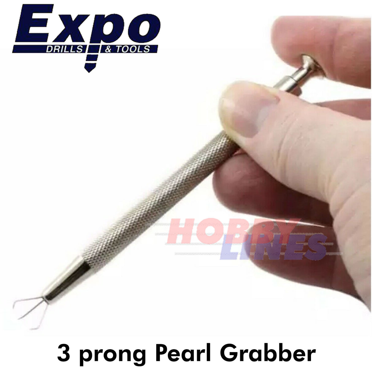 Pearl Grip 3 Prong Diamond/Ball grabber Stainless Steel Expo Tools 74520