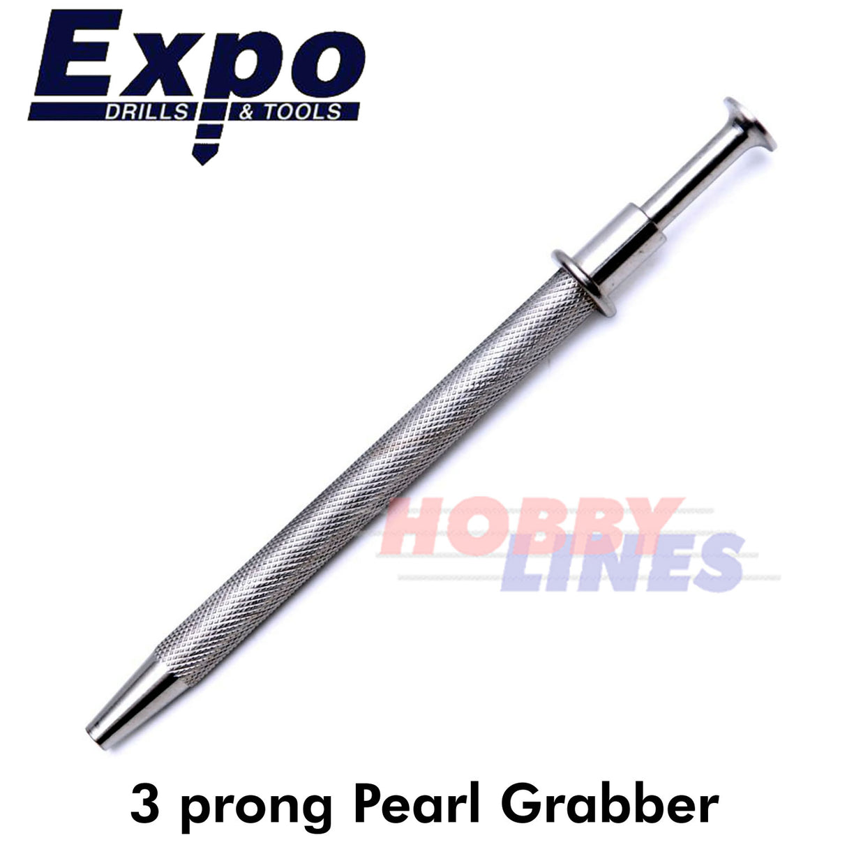 Pearl Grip 3 Prong Diamond/Ball grabber Stainless Steel Expo Tools 74520
