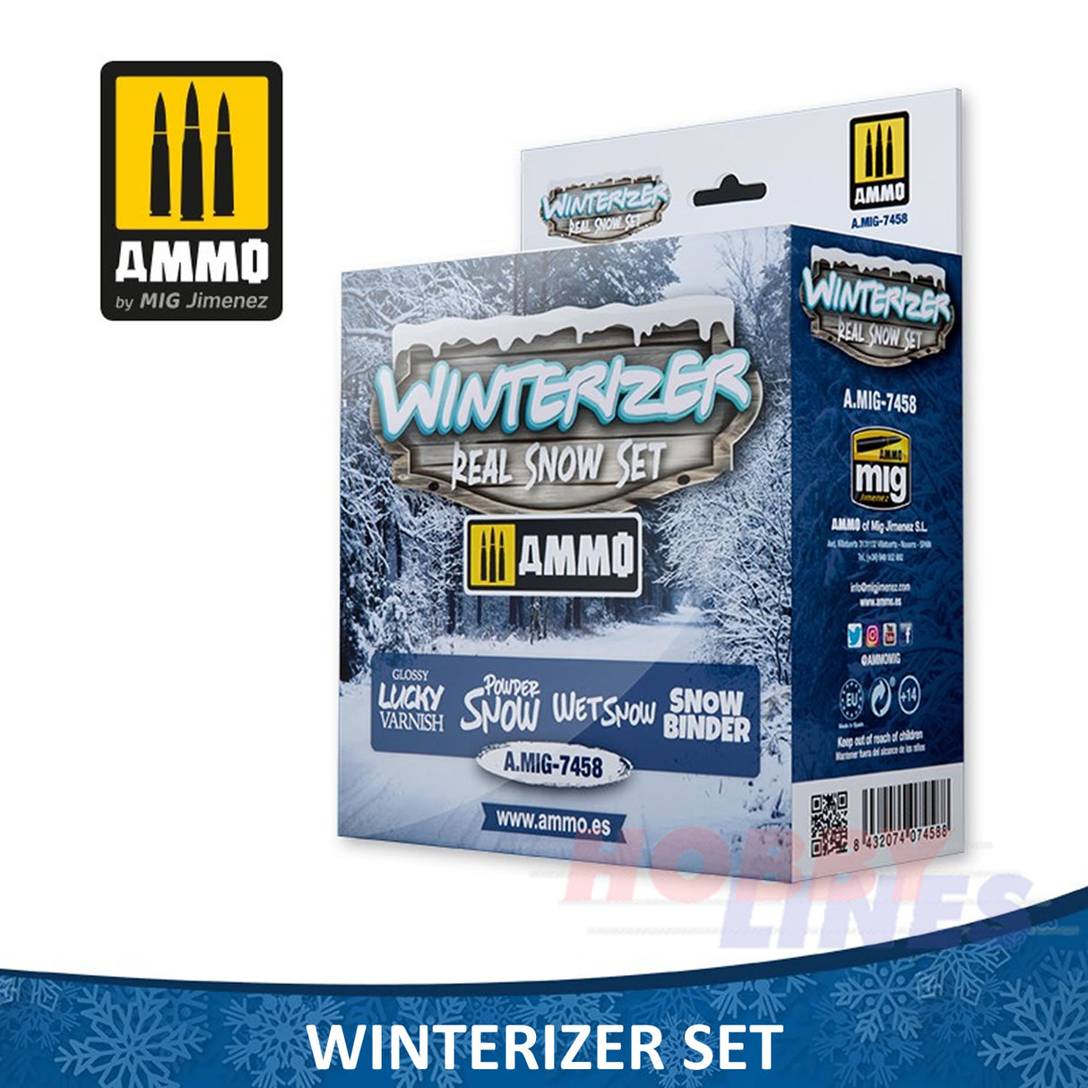 WINTERIZING SET weathering snow texture all surfaces AMMO Mig Jimenez Mig7458