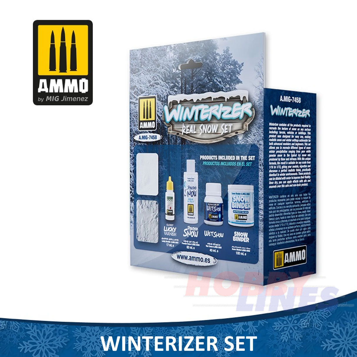 WINTERIZING SET weathering snow texture all surfaces AMMO Mig Jimenez Mig7458