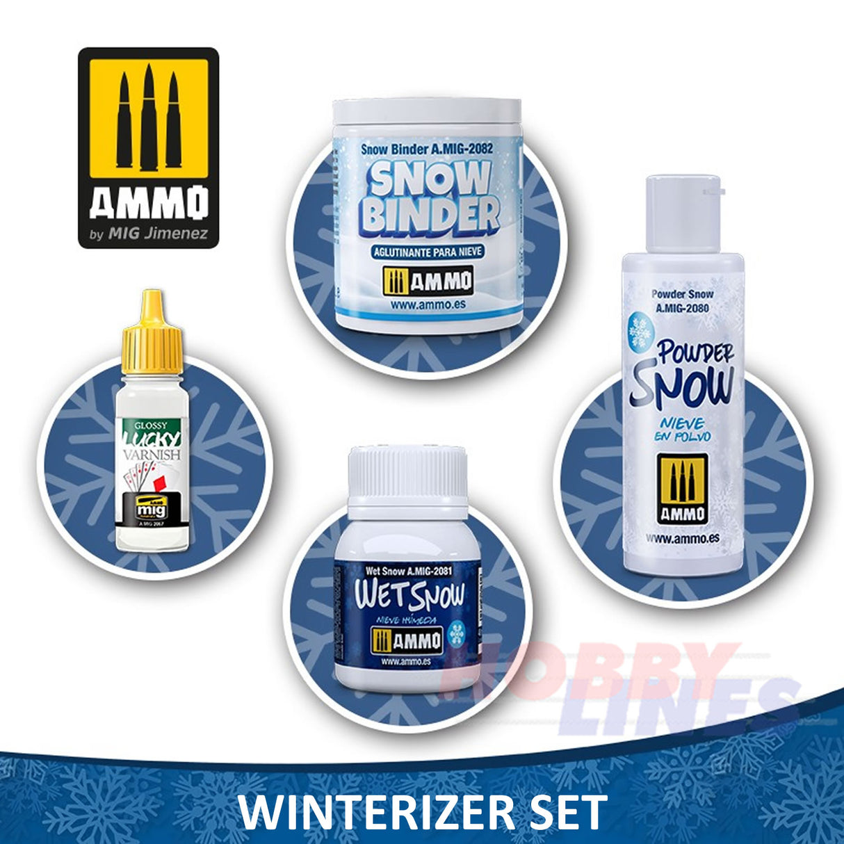 WINTERIZING SET weathering snow texture all surfaces AMMO Mig Jimenez Mig7458