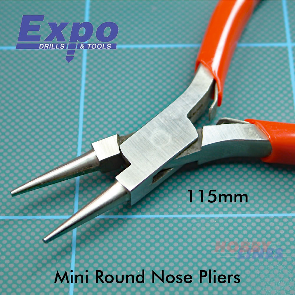 Pro Pliers ROUND NOSE 115mm 75603 Modelling Tool for Model Kits EXPO TOOLS