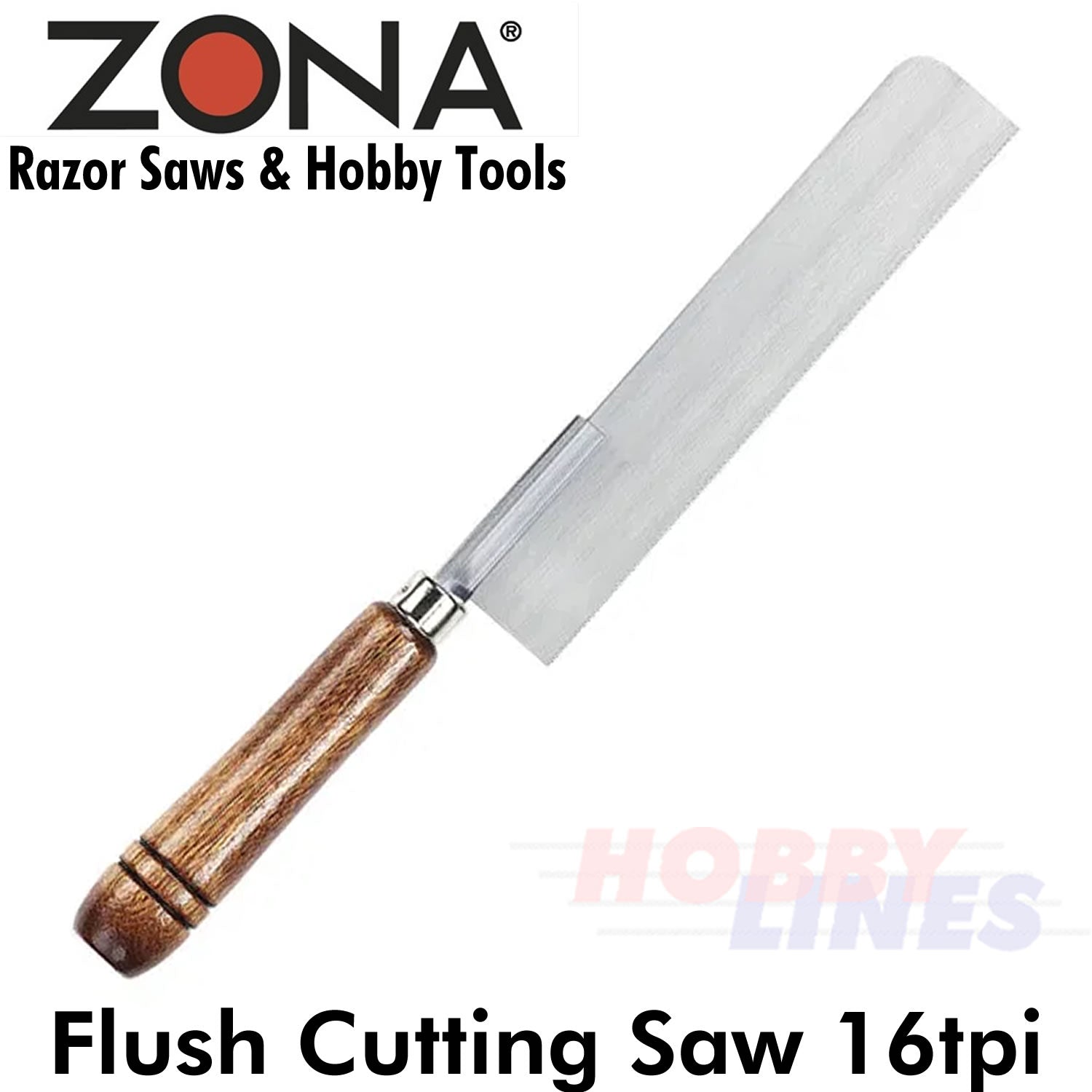 Flush Cutting Saw 16TPI Flexible Medium Kerf Hobby Tool Woodwork ZONA 35-400
