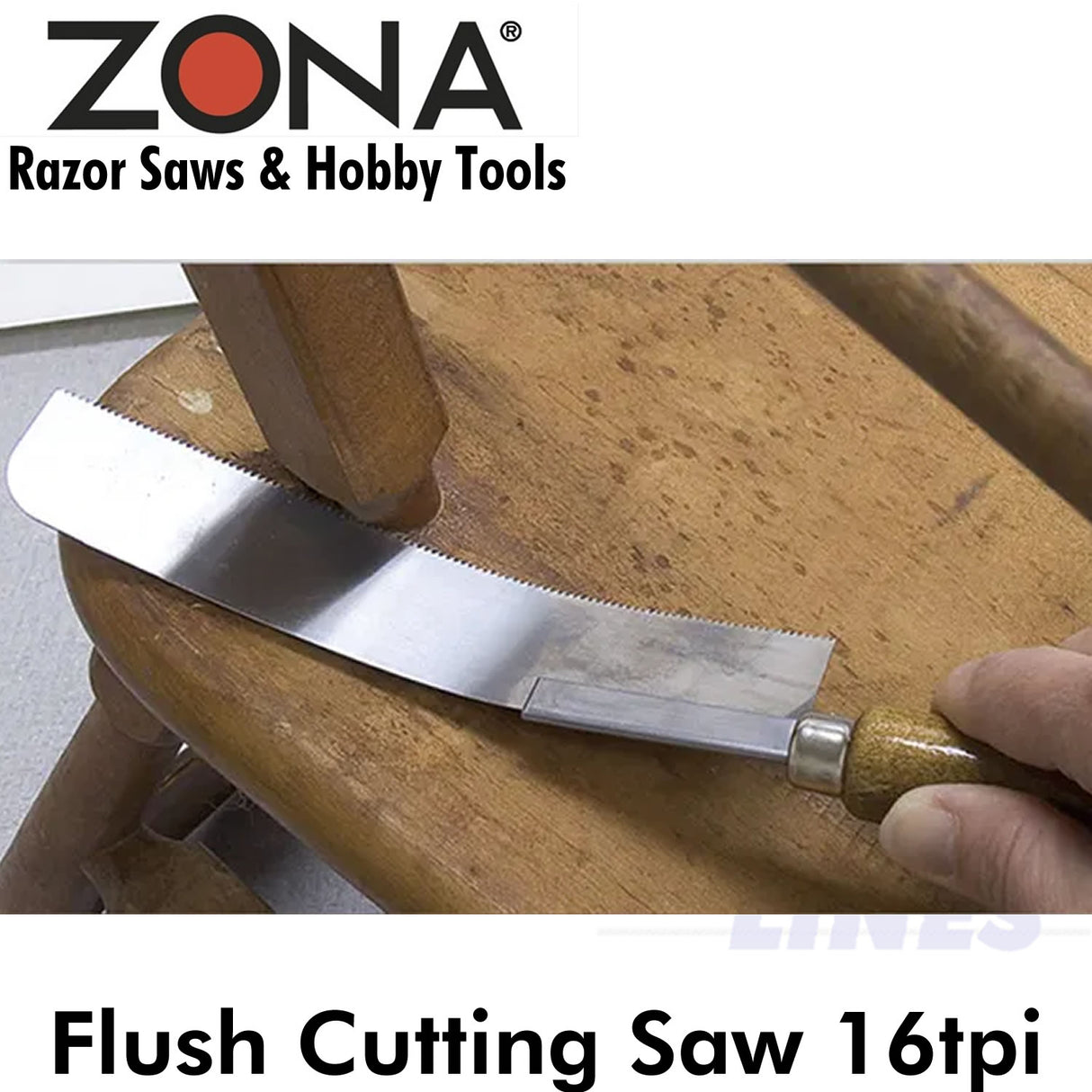 Flush Cutting Saw 16TPI Flexible Medium Kerf Hobby Tool Woodwork ZONA 35-400