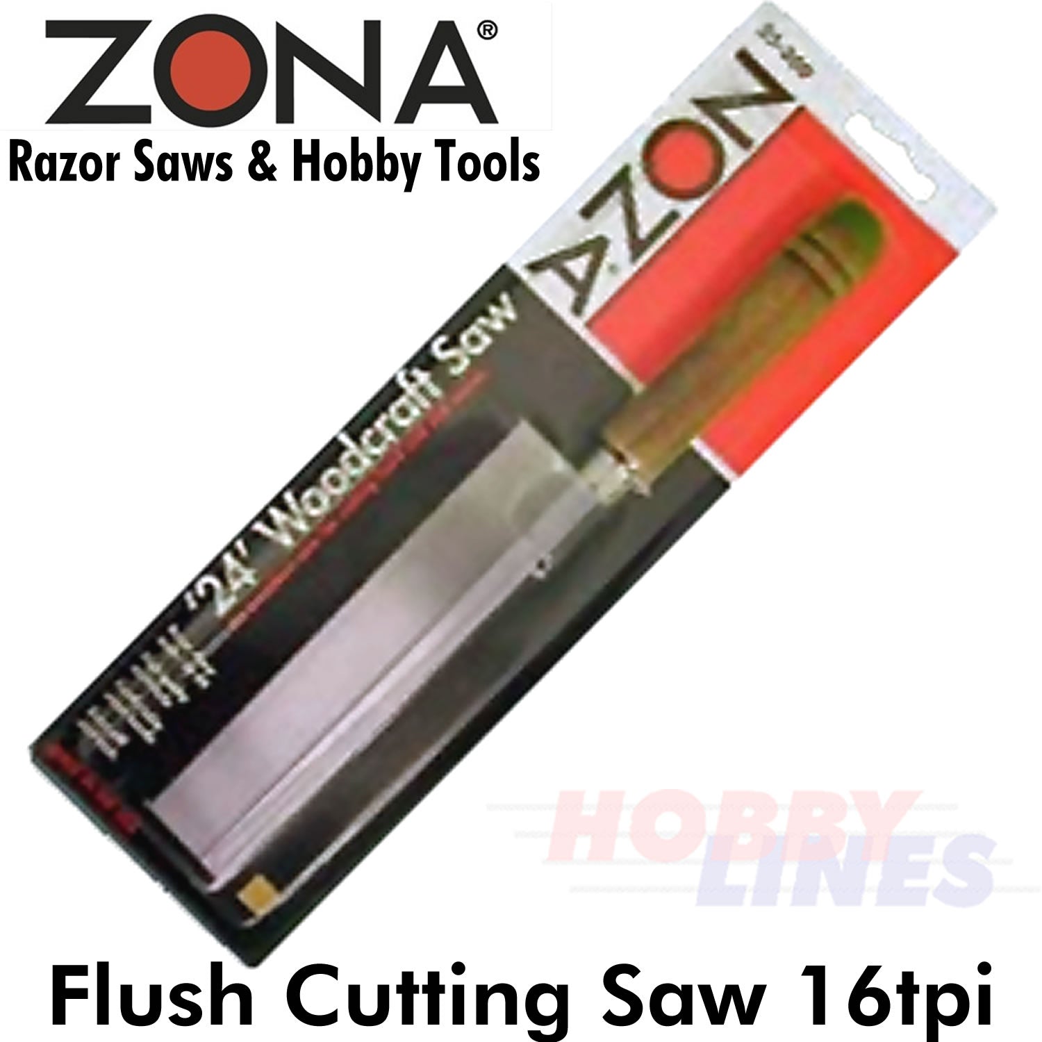 Flush Cutting Saw 16TPI Flexible Medium Kerf Hobby Tool Woodwork ZONA 35-400