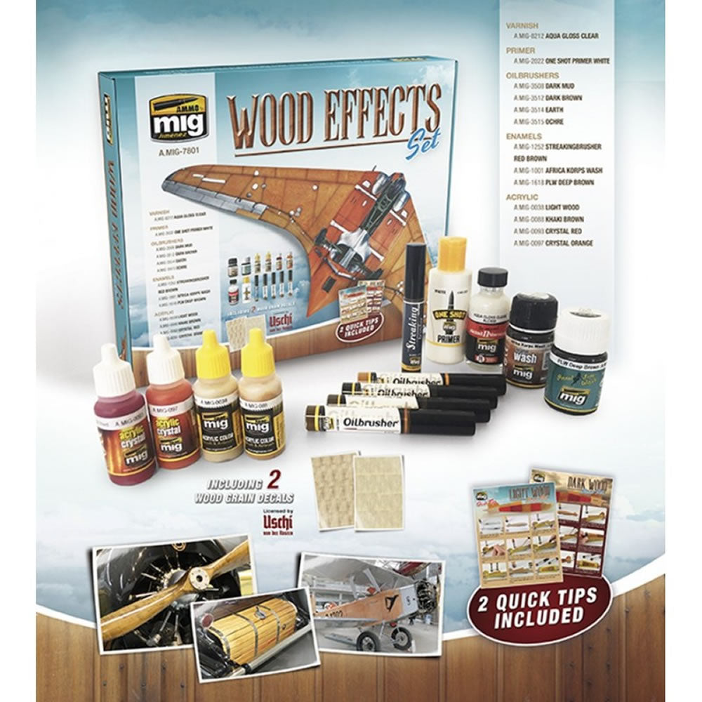 WOOD EFFECTS Super Pack Solution Box AMMO Mig Jimenez MIG7801