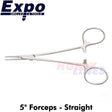 5" FORCEPS - Straight Box Jointed Stainless Steel Expo Tools 79090