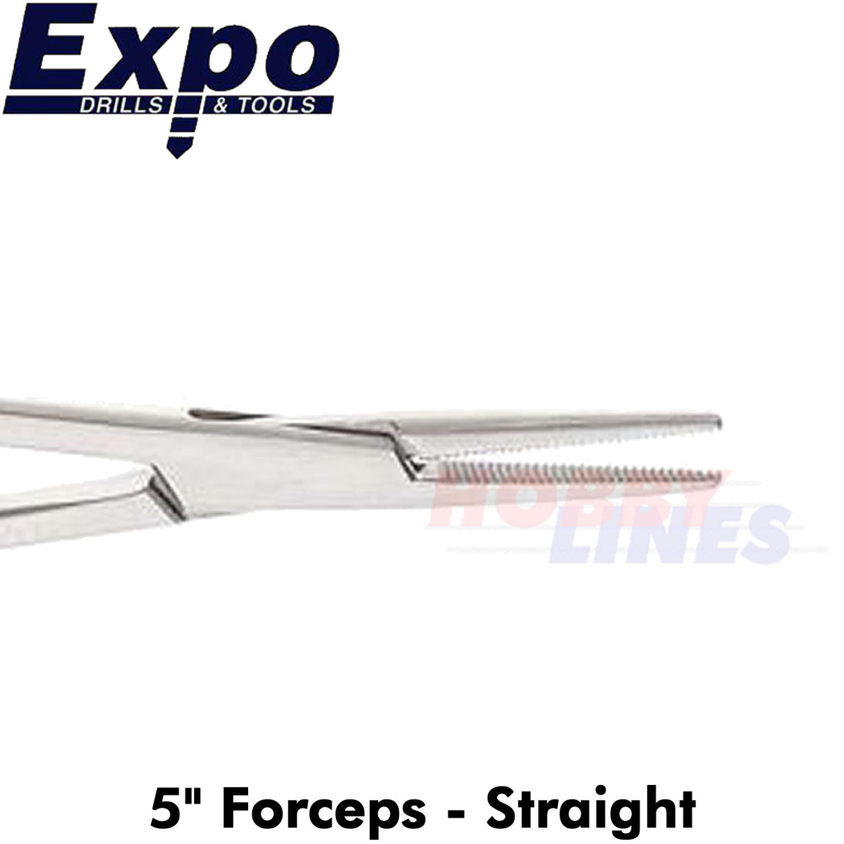 5" FORCEPS - Straight Box Jointed Stainless Steel Expo Tools 79090
