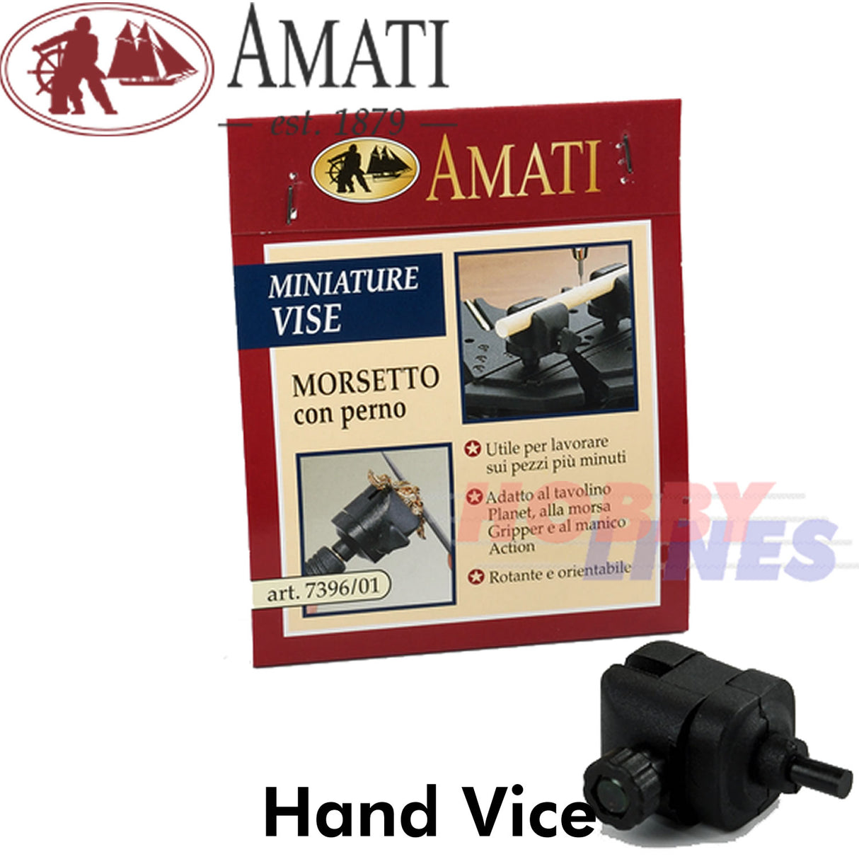 HAND VICE versatile tool one piece use with Planet Work Bench Amati 7396