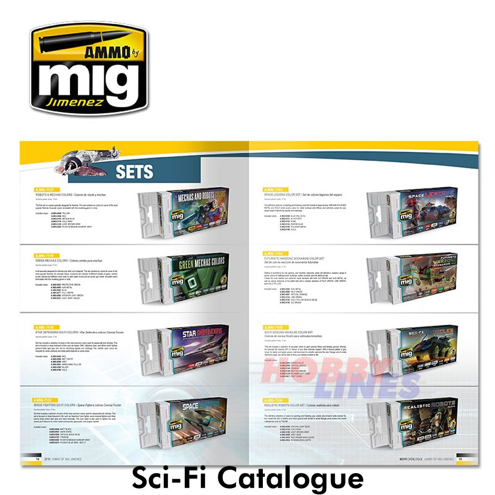 AMMO SCI-FI CATALOGUE 2019 edition 52 pages Full Colour AMMO Mig Jemenez Mig8302