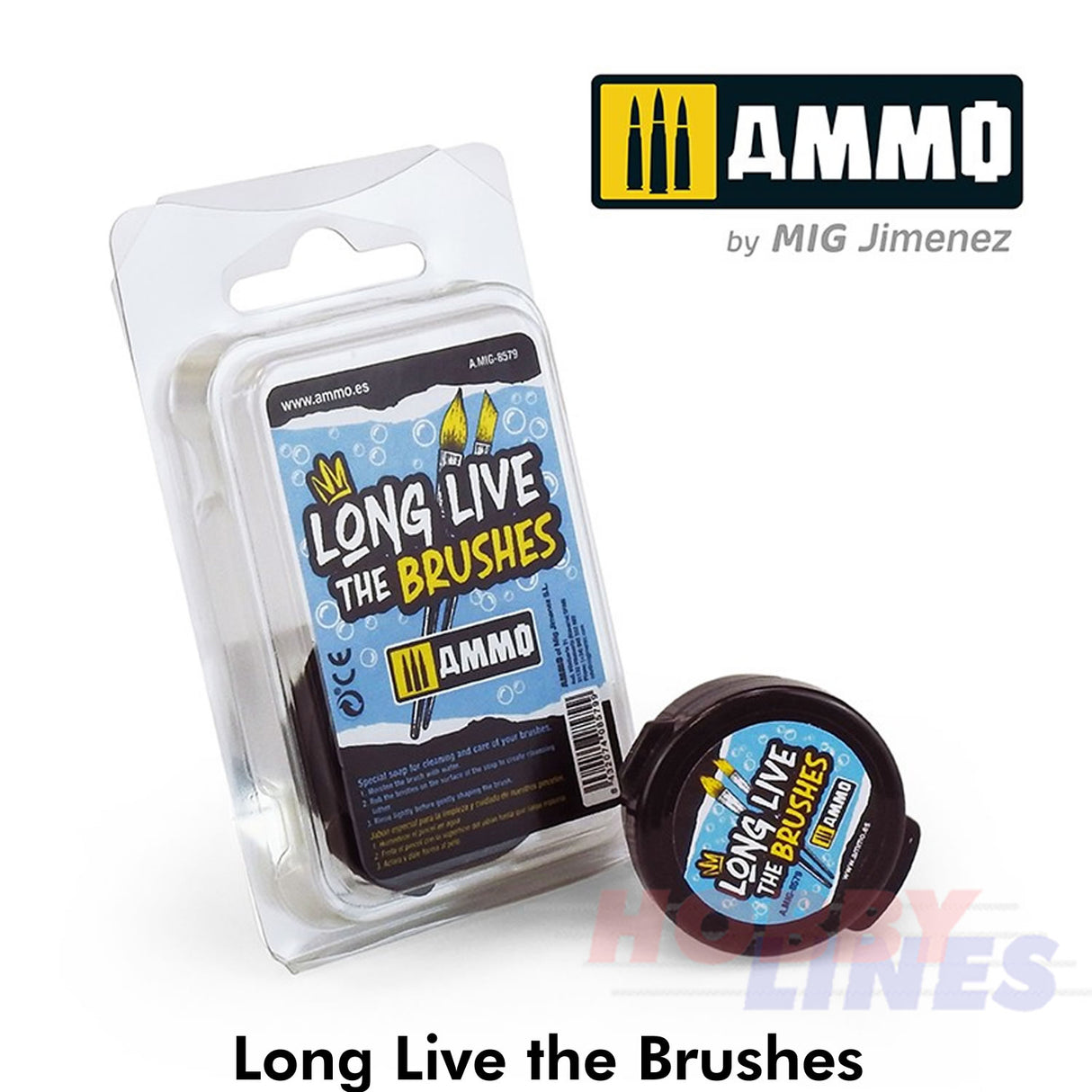 Brush Cleaning Conditioning Soap LONG LIVE THE BRUSHES AMMO Mig Jimenez Mig8579