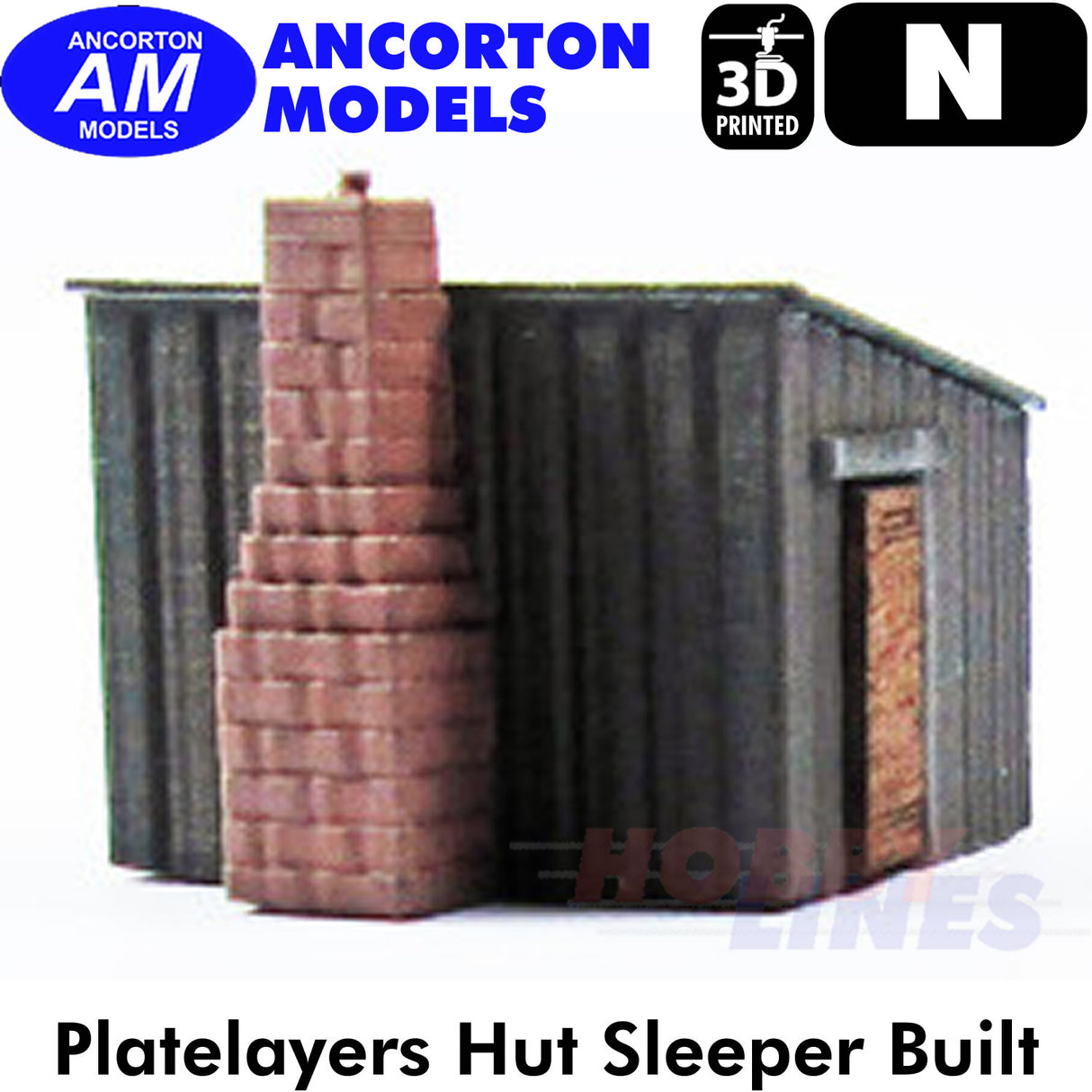 PLATELAYERS HUT 3D Printed Ready to Plant N gauge 1:148 Ancorton Models N3LB5