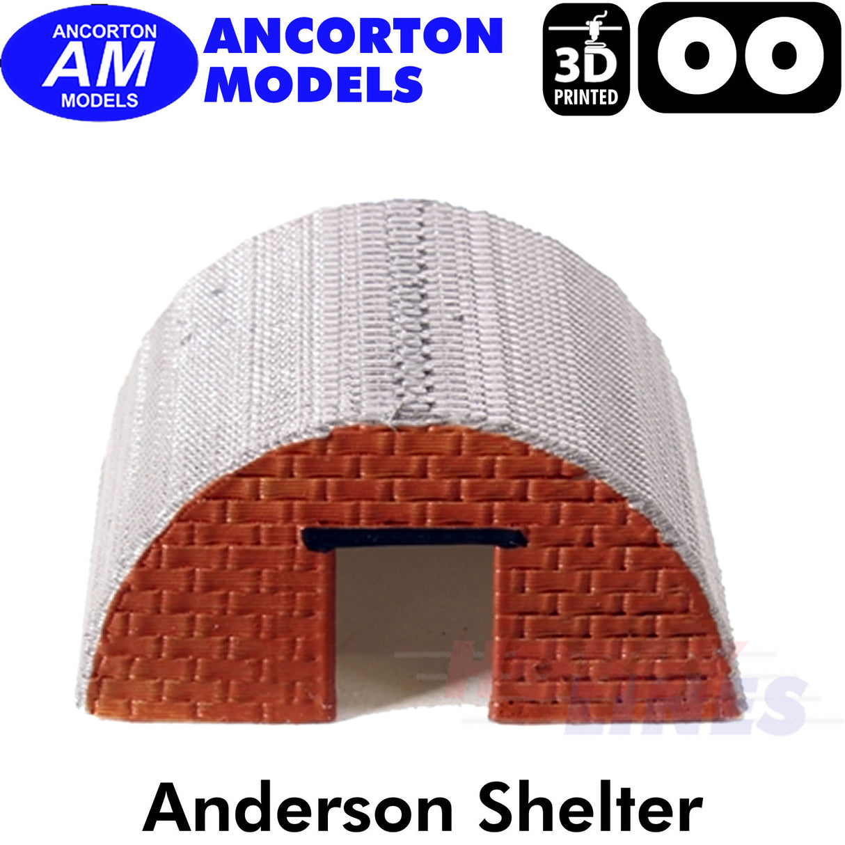 ANDERSON SHELTER 3D Printed Ready to Plant OO 1:76 Ancorton Models OO3-AS1
