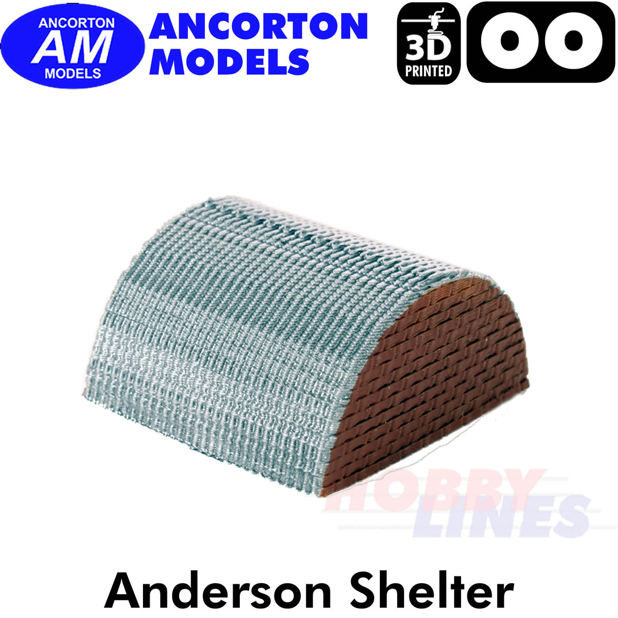 ANDERSON SHELTER 3D Printed Ready to Plant OO 1:76 Ancorton Models OO3-AS1