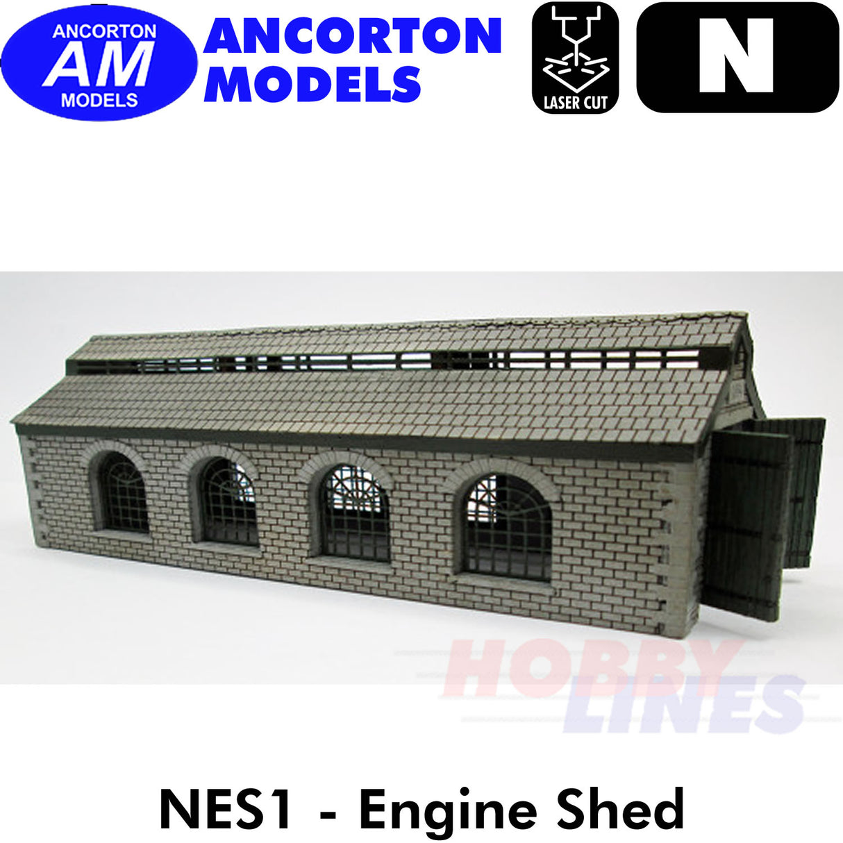ENGINE SHED station building laser cut kit N 1:148 Ancorton Models NES1