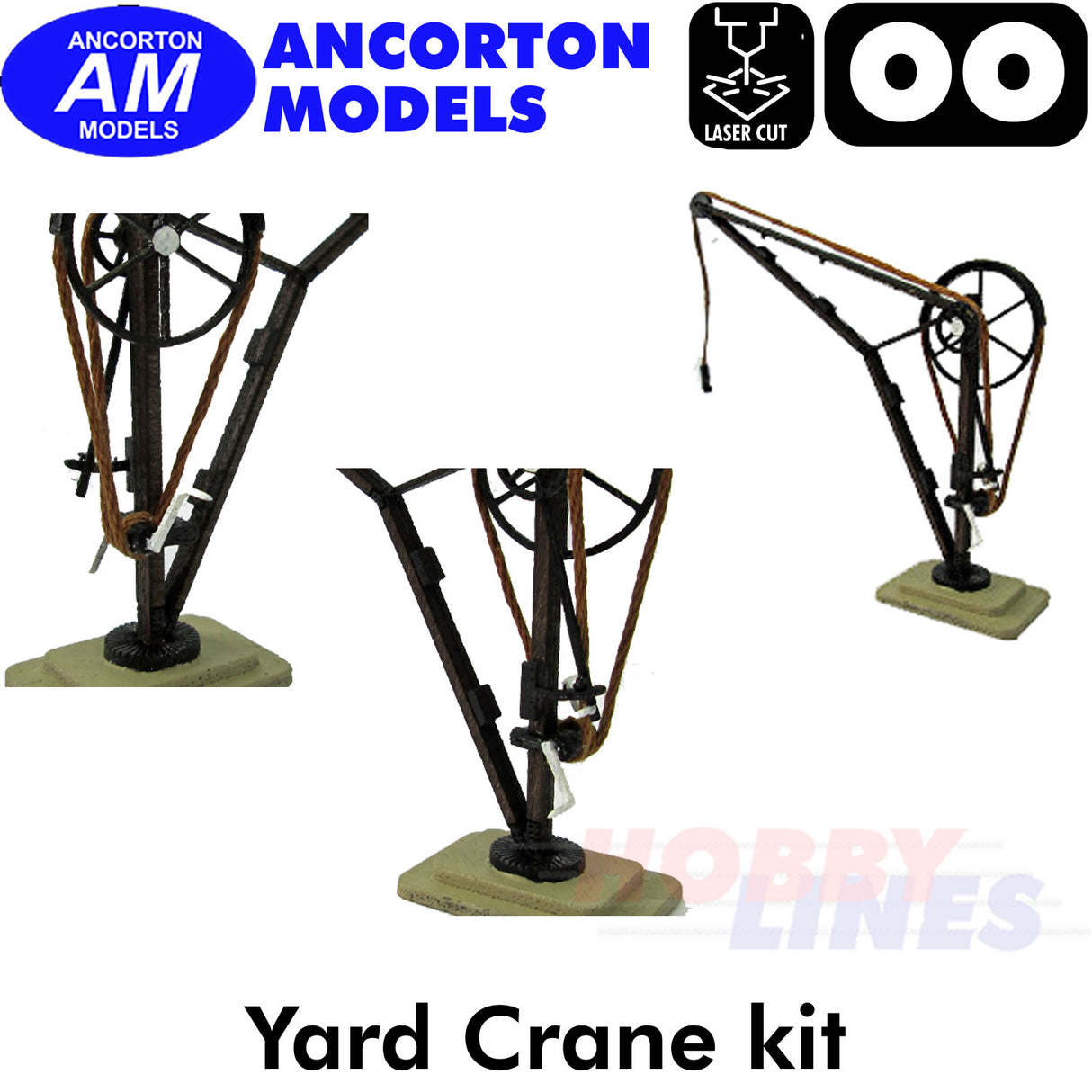 YARD CRANE trackside item laser cut kit OO 1:76 scale Ancorton Models 00YC2